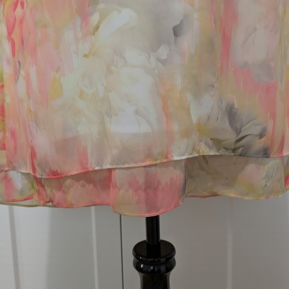 White House Black Market Floral Off-Shoulder Dress, Size 10. Like New! - Picture 4 of 10